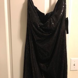 Black sequin dress